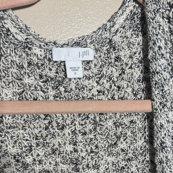 J. Jill Black and White‎ Knit Oversized Cardigan | Small - Picture 2 of 4